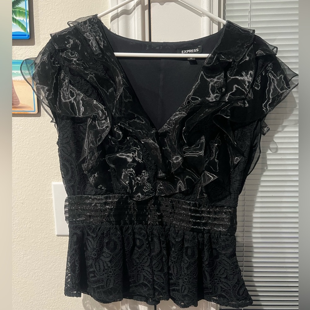 Black Express Dress Top